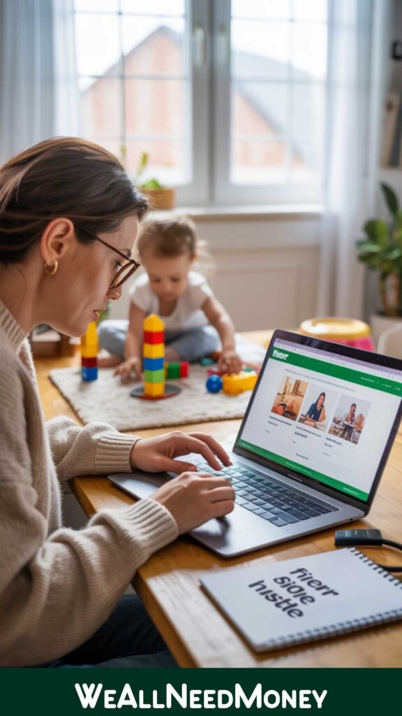 Fiverr side hustle for money-saving tips for parents