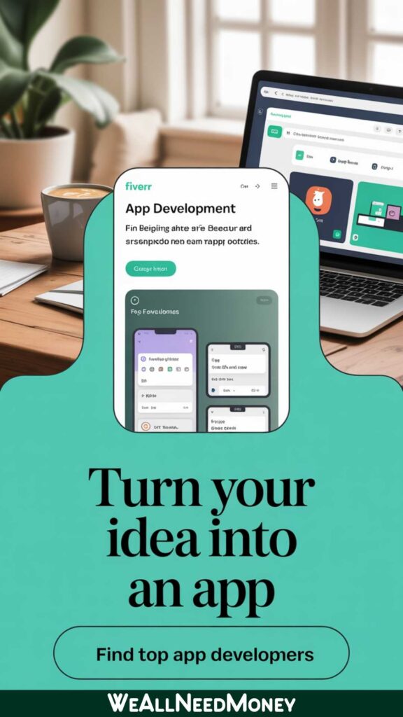 Freelance coding gig on Fiverr for tech side hustles 2025