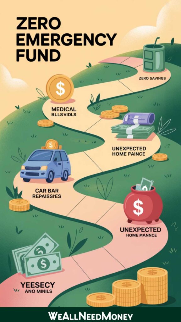 Timeline to build an emergency fund before the end of the year for financial security.