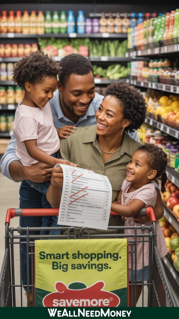 Save money on groceries to overcome financial setback