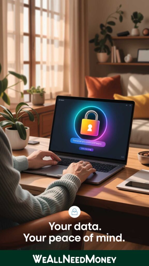 Changing account passwords to avoid financial scams