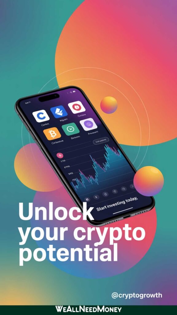 Best crypto apps for beginners in 2025 on smartphone screen.