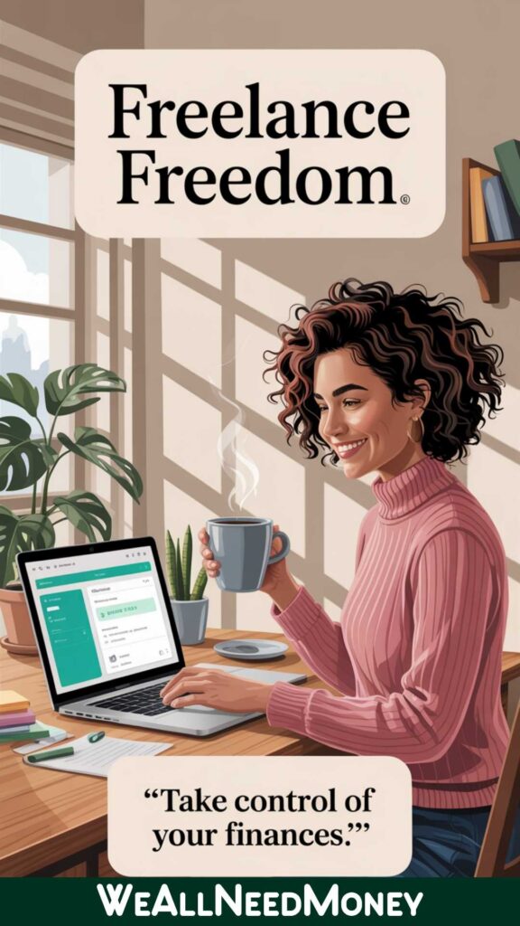 Freelancer using tools for variable income budgeting