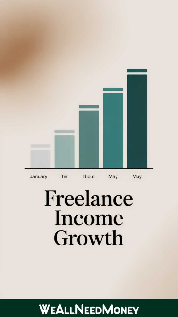 Chart for determining income in freelancer budgeting