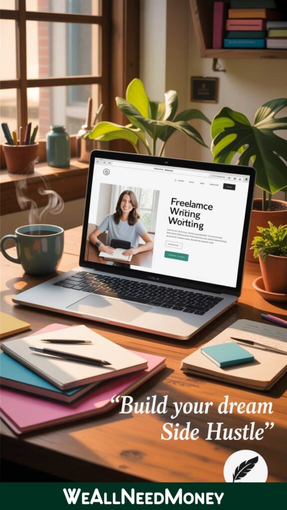Build freelance writing portfolio for side hustle success
