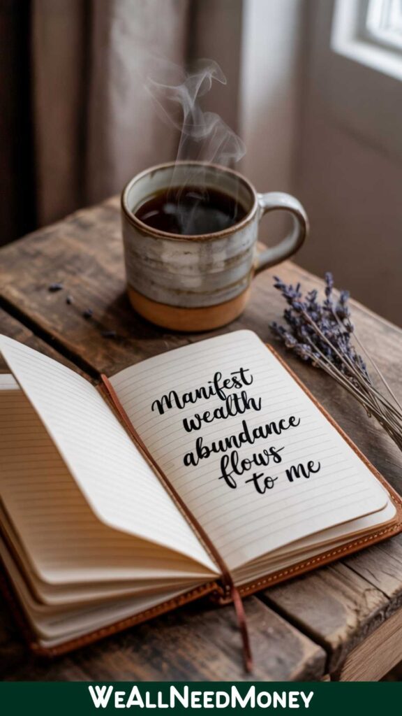 practise money affirmations and practice gratitude for financial growth