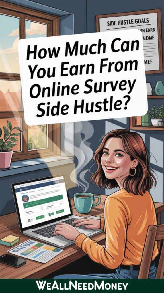 how much can you earn from online survey side hustle