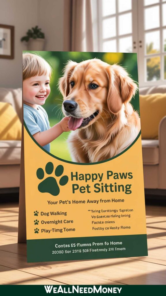 pet sitting marketing ideas flyer