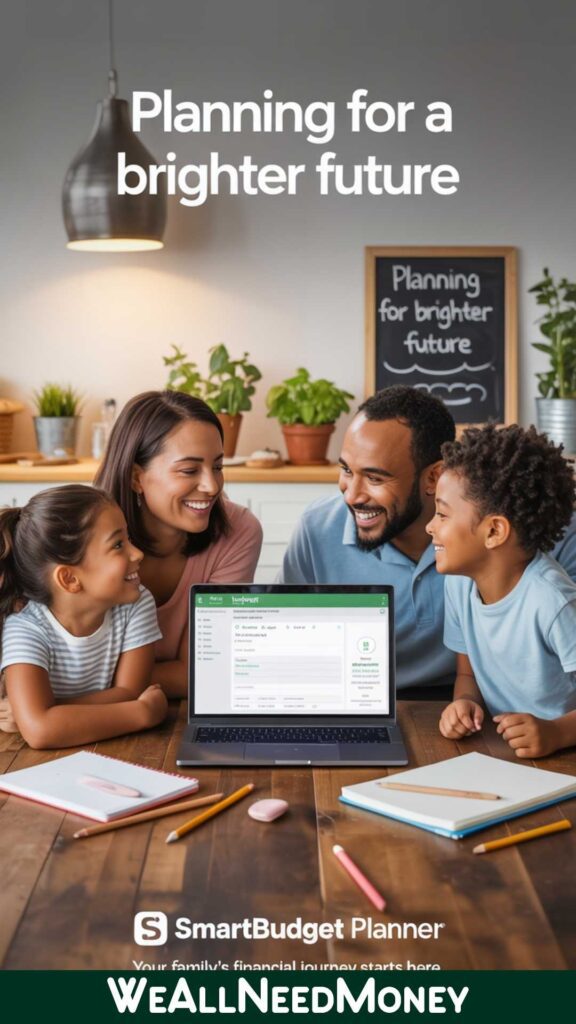 family saving for a down payment on a house