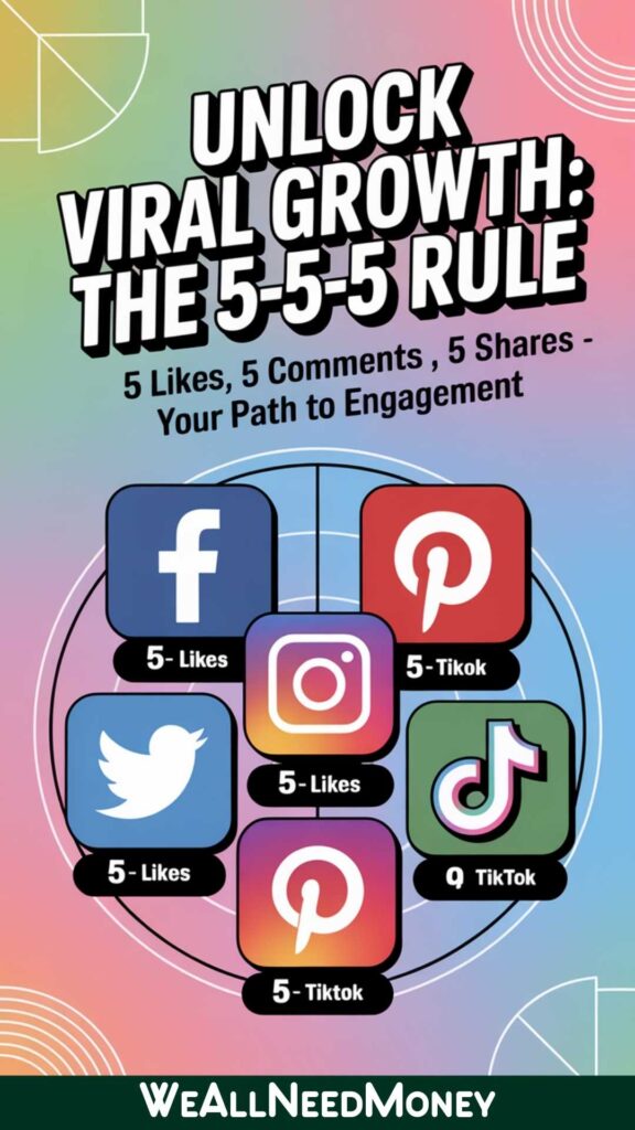 5 5 5 rule on social media for side hustle engagement