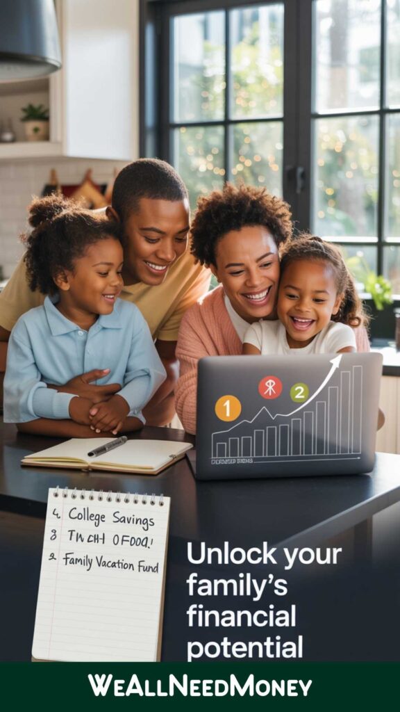 Family reviewing dividend stocks for beginners on laptop