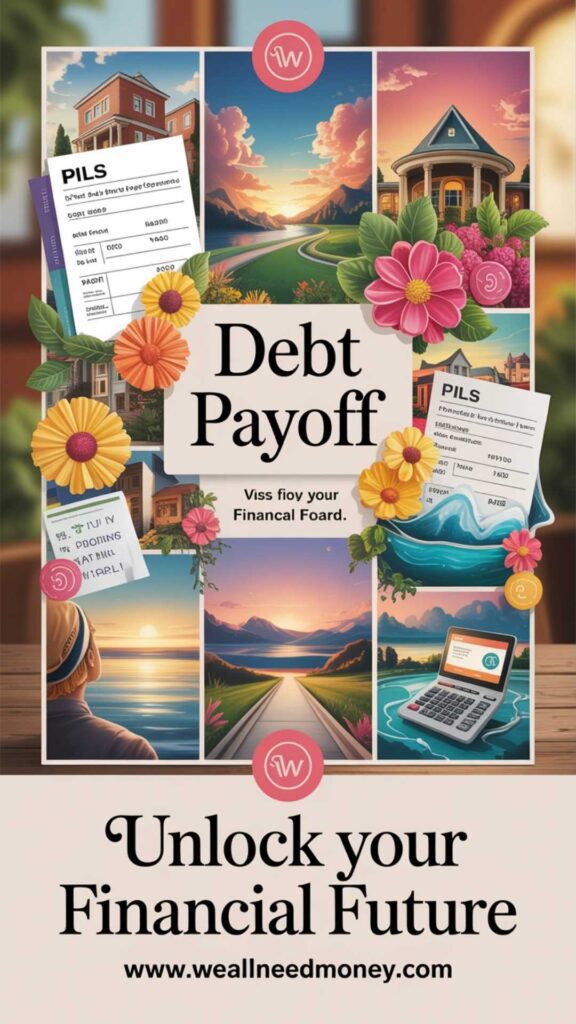 paying off debt vision board ideas for motivation