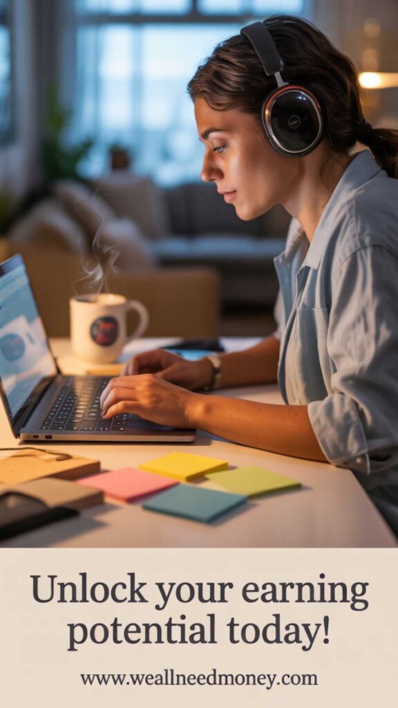 transcription side hustle work from home setup for beginners